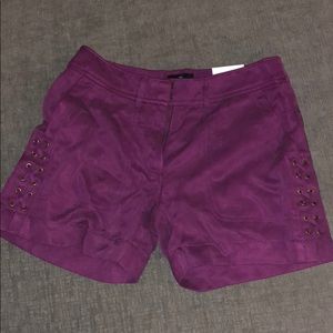 NWT White House Black Market 5” Lace Up Shorts 00